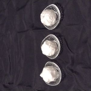 Snowball Candles with holders